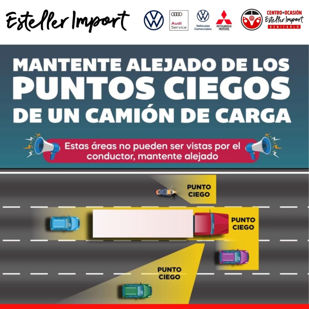 puntos ciegos de un camión de cargo