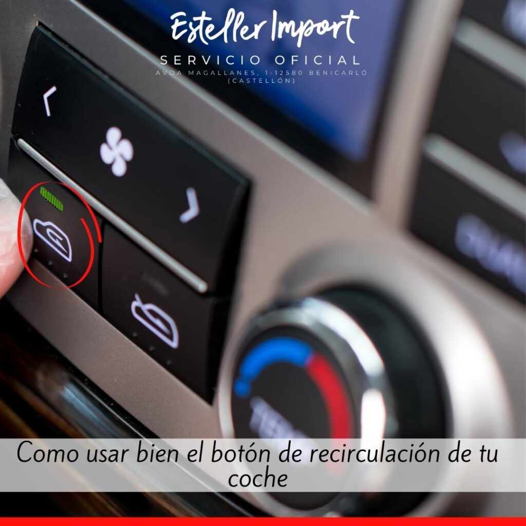botón recirculación coche